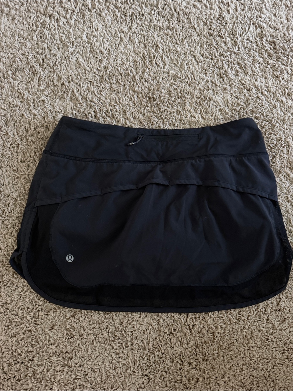 lululemon athletica Black Active Skirt with Built-In Shorts